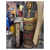 King Tut Life Size Cabinet and Storage