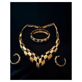 Rare Kunio Matsumoto for Trifari jewelry set of 3