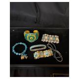 Lot of teal/turquoise/ blue bracelets