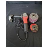 Avid 4 1/2 Angle grinder with wheels