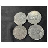 Lot Of 4 Eisenhower Dollar Coins