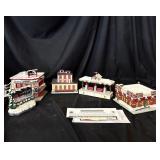 lot of Budweiser Christmas village Hawthorne