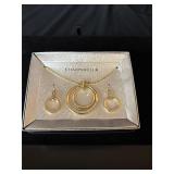 Carter Club circle necklace earring set