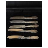 Lot of 5 butter/cheese knives, Wm A Rogers AI -x