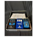 Lot of 3 distortion pedals vocal/guitars w/ case