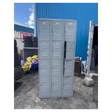 Three Bay locker unit