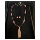 Monet necklace and earrings set