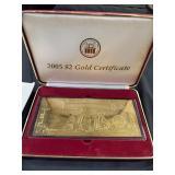 2005 $2 Gold Certificate