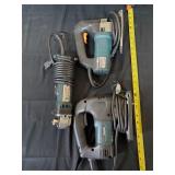 Makita Jigsaws and an angle drill