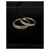 Lot of 2 bracelets rhinestone