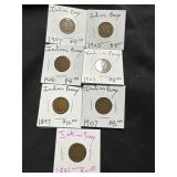 Lot of 7 Indian Head Cents