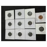 Lot of Steel Pennies and Token