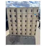 6 Column Locker Unit