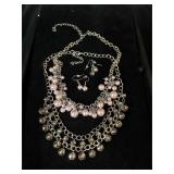 2 necklace and earring set