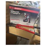 Cordless Drill/Flashlight and Bolt Cutters
