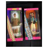Lot of 2 Native American, Barbies, Mattel
