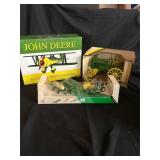 Lot of 3 John Deere plane, miniatures, diecast