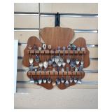Souvenir spoon display