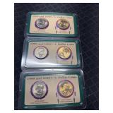 3 Sets of 1999 & 2000 Dollar Coins