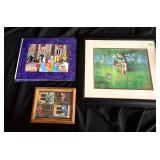 Lot of 3 Disney + Serigraph, lithograph, film