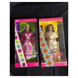 Lot of 2 Native American, Barbies, Mattel
