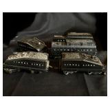 Lot of five Lionel cool cars some metal