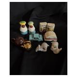 Lot of unique salt and pepper shakers