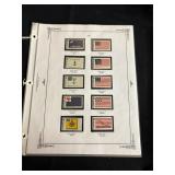4 sheets of stamps