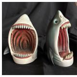 Lot of 2 shark bite photo holders
