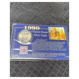 1990 US Silver Eagle .999