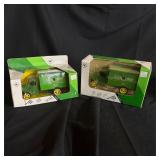 Lot of 2 Deere and Co. delivery diecast banks