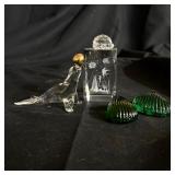 Lot of sea theme glass/crystal turtle seal octopus
