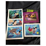 Lot of 5 Disney lithographs/prints