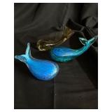 Lot of 3 hond blown whales 6-8ï¿½