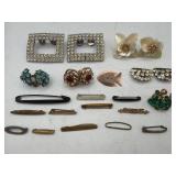 Antique earrings brooches and more