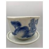 Antique Chinese tea bowl & saucer