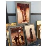 Set of 3 35' framed photography