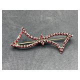 Antique garnet brooch