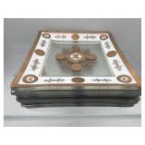 9 George Briard mid century glass plates