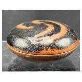 Vintage Japanese studio pottery lidded box