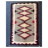 Vintage 4' Navajo rug