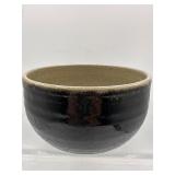 Japanese bizen style pottery bowl