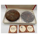 Japanese Cherry Bark wood coasters