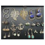 62.47 g Sterling silver earrings