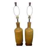 mid-century unmarked Bob Kenzie pottery Lamps