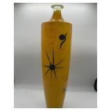 18' Joan Miro style art glass vase