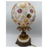 Vintage Czech Bohemia coin dot globe lamp