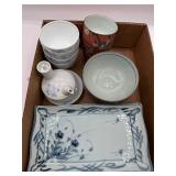 Japanese 3 sushi plates & more
