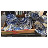 Blue willow dishes