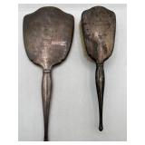 Birks sterling silver mirror & brush set